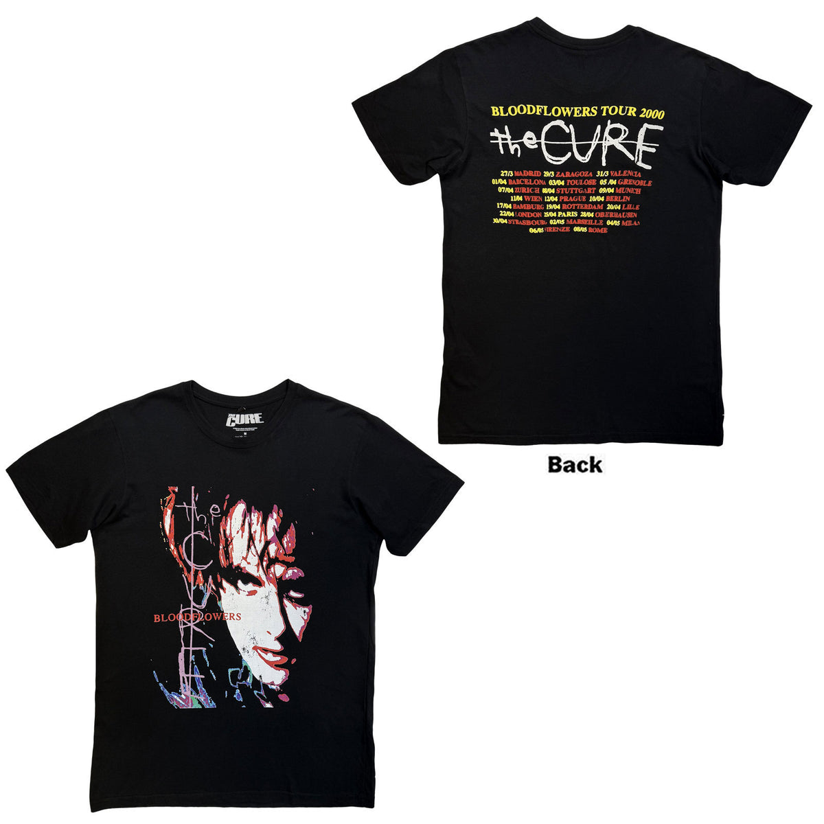 Cure Bloodflowers Tour '00 Vintage T-shirt Front