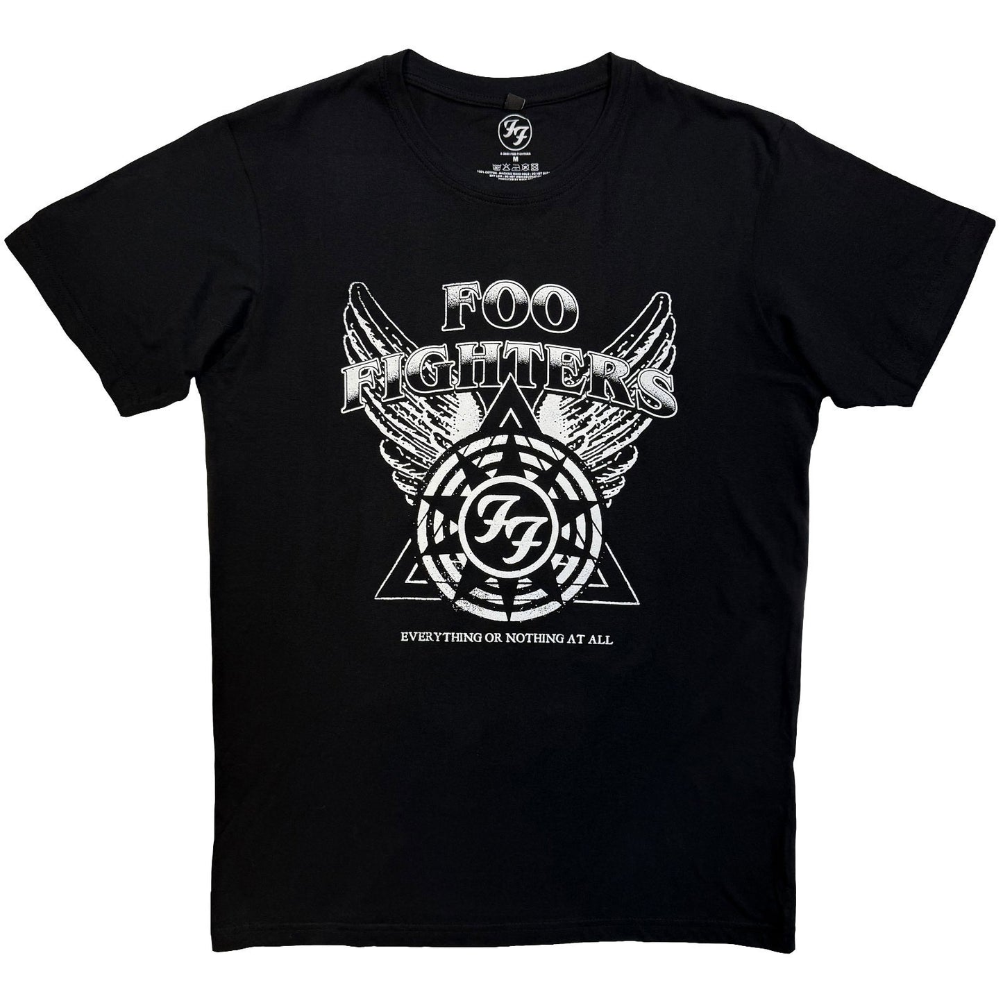 Foo Fighters Everything Or Nothing At All Logo Vintage T-shirt Front