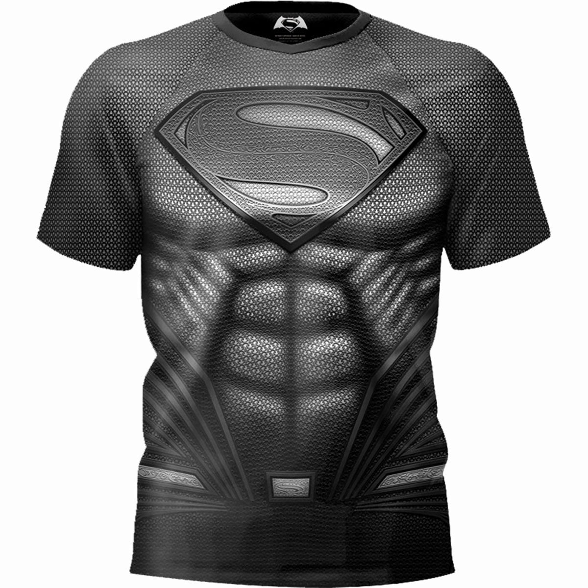 Dc Comics Superman Batman V Superman Muscle Tee Footbal Jersey Front