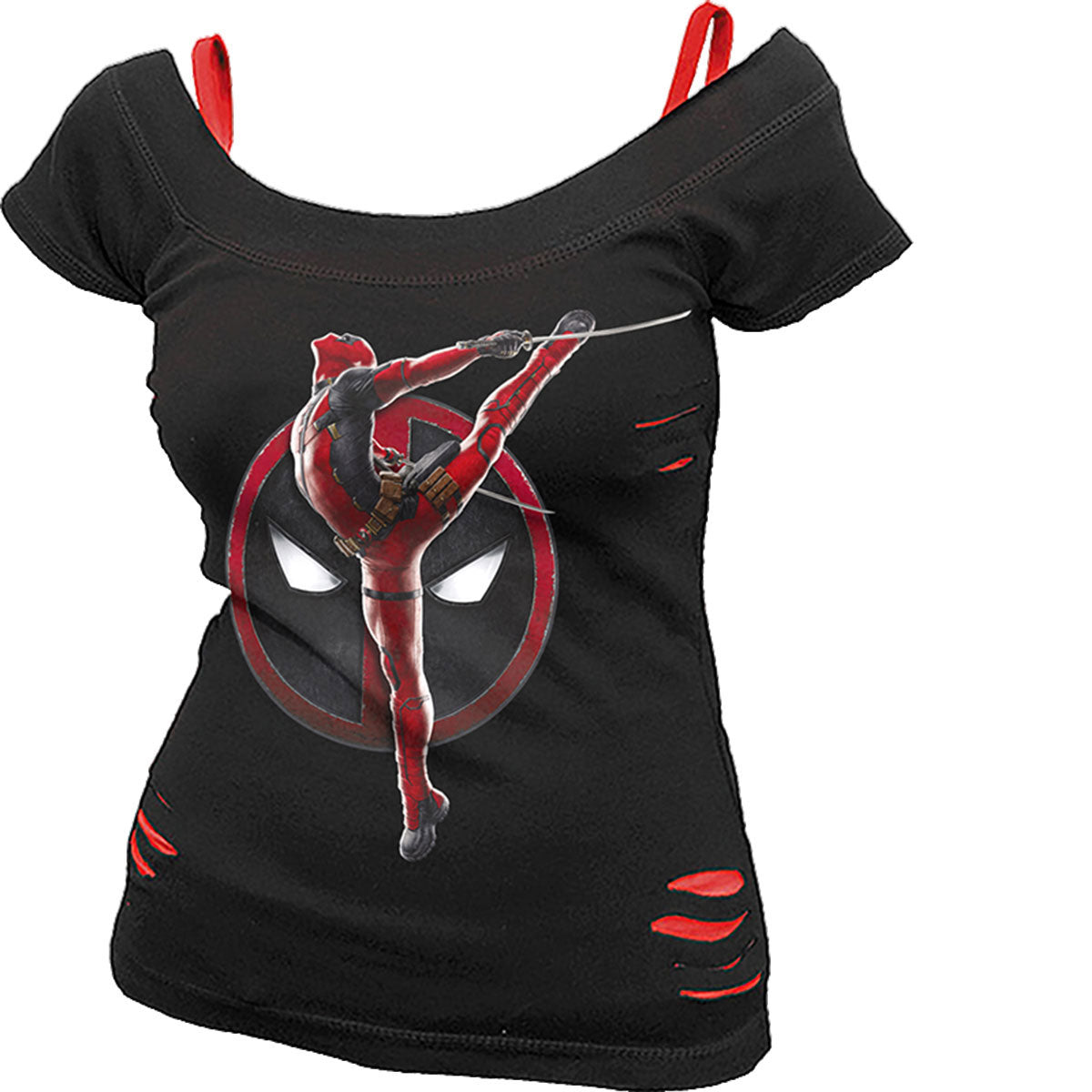 Marvel Comics Deadpool - Pose Junior Top Front