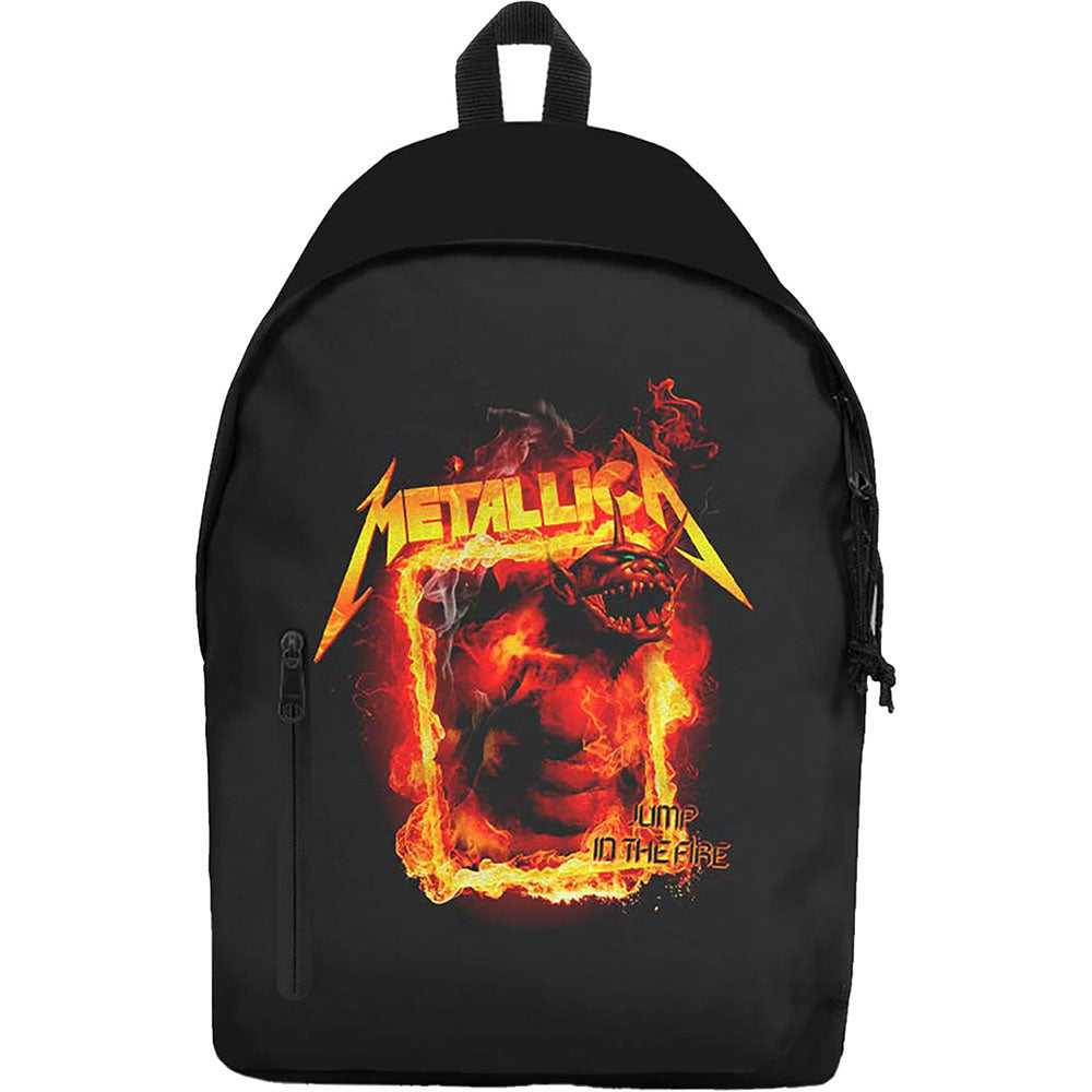 Metallica Jump In The Fire Backpack Front