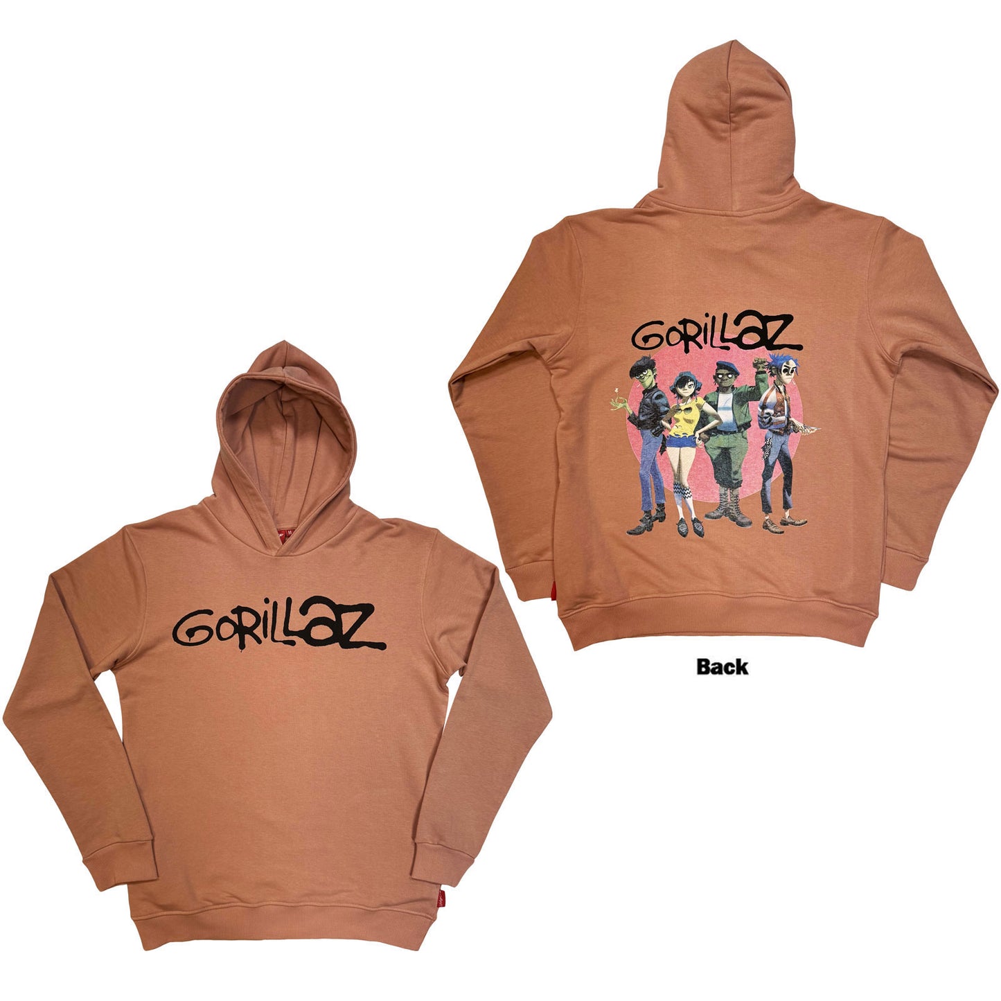 Gorillaz Group Circle Rise Hooded Sweatshirt Front