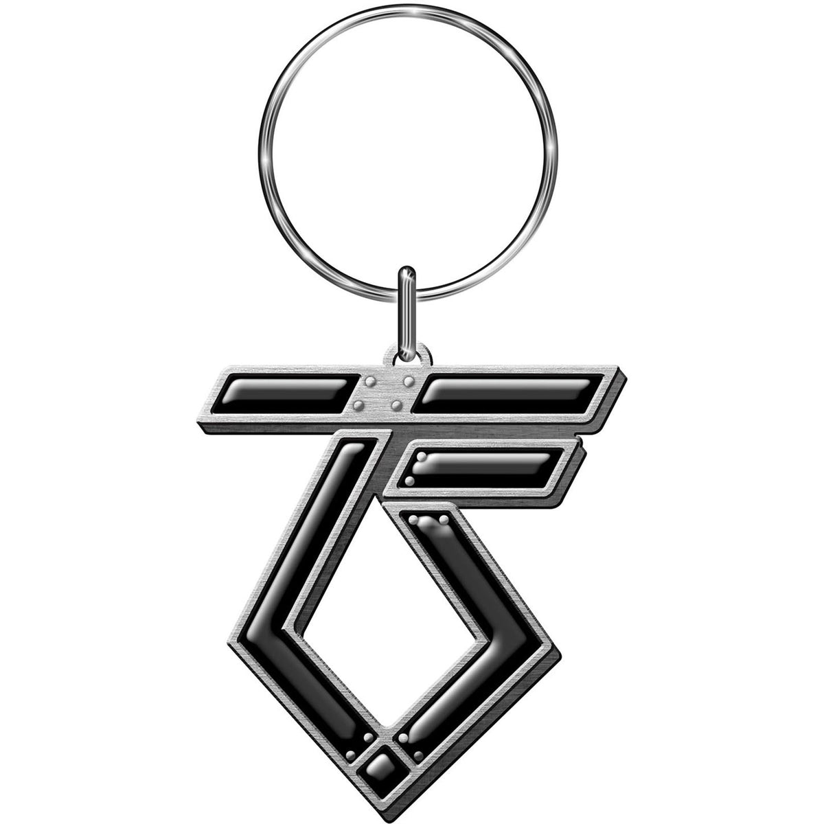 Twisted Sister Ts Logo Metal Key Chain Front