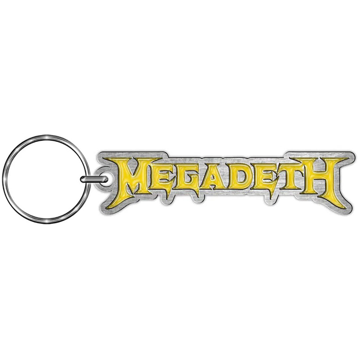 Megadeth Logo Metal Key Chain Front