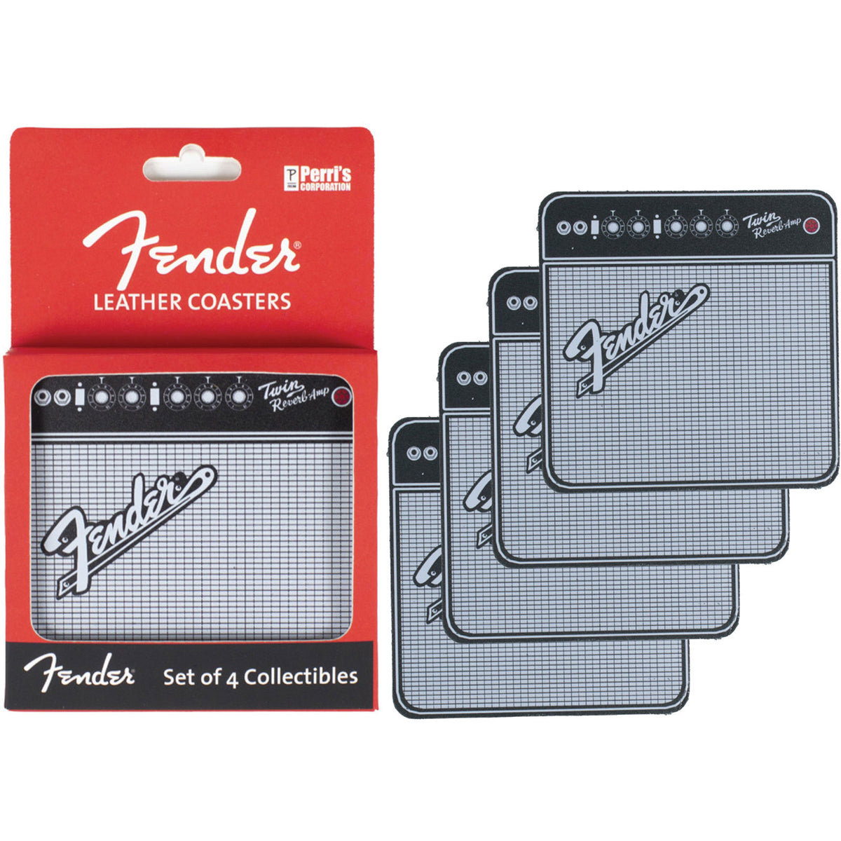Fender Amplifier Coaster Set Front