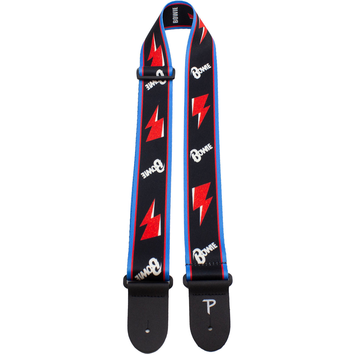 David Bowie Flash Guitar Strap Front