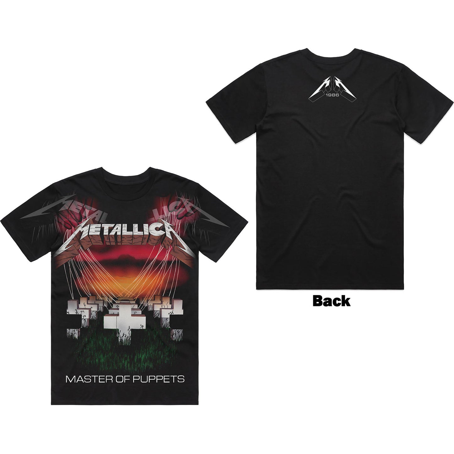 Metallica Master Of Puppets Jumbo T-shirt Front
