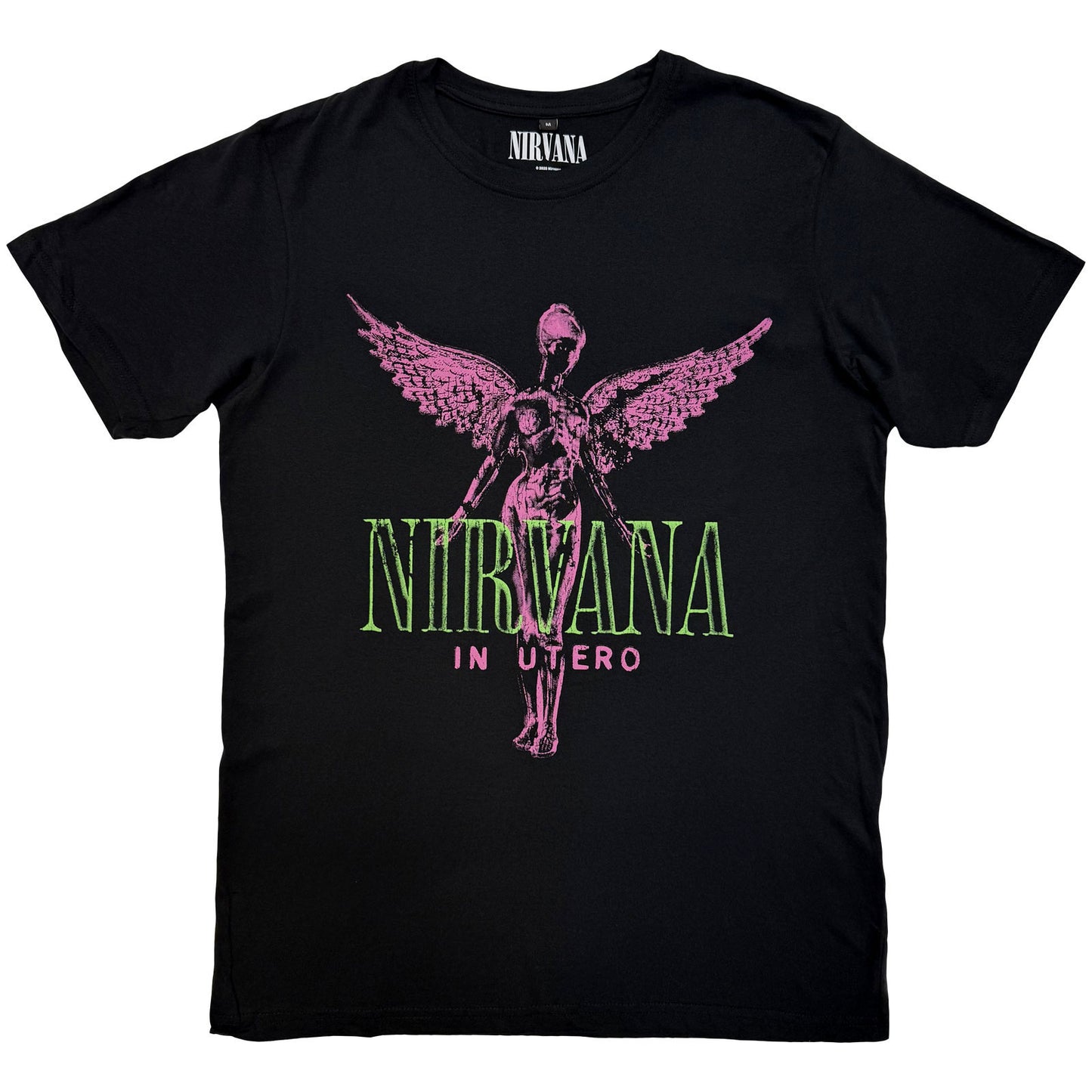 Nirvana In Utero Purple Angel Vintage T-shirt Front
