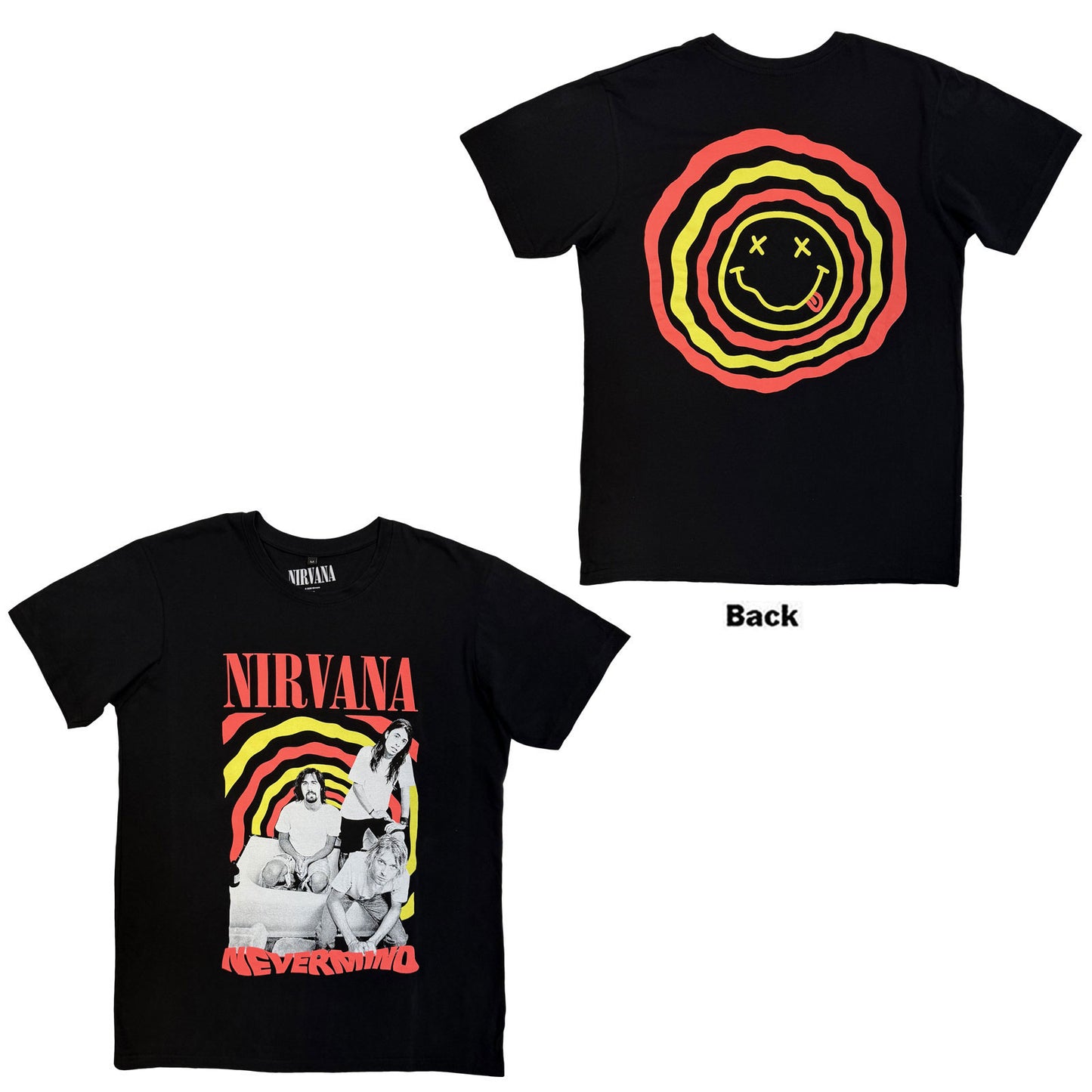 Nirvana Nevermind Bath Tub Vintage T-shirt Front