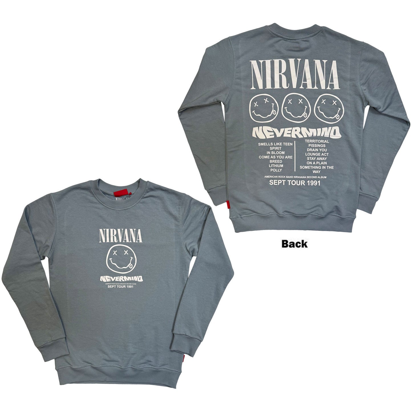 Nirvana Nevermind Tour 1991 Sweatshirt Front