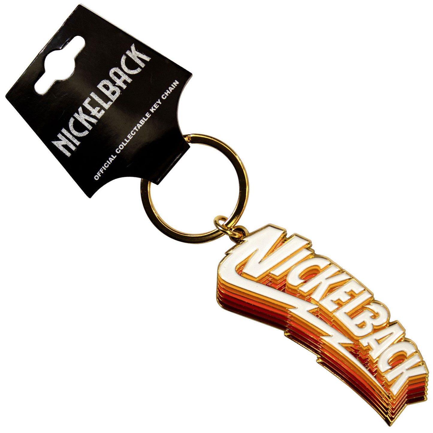 Nickelback Gradient Shadows Logo Metal Key Chain Front