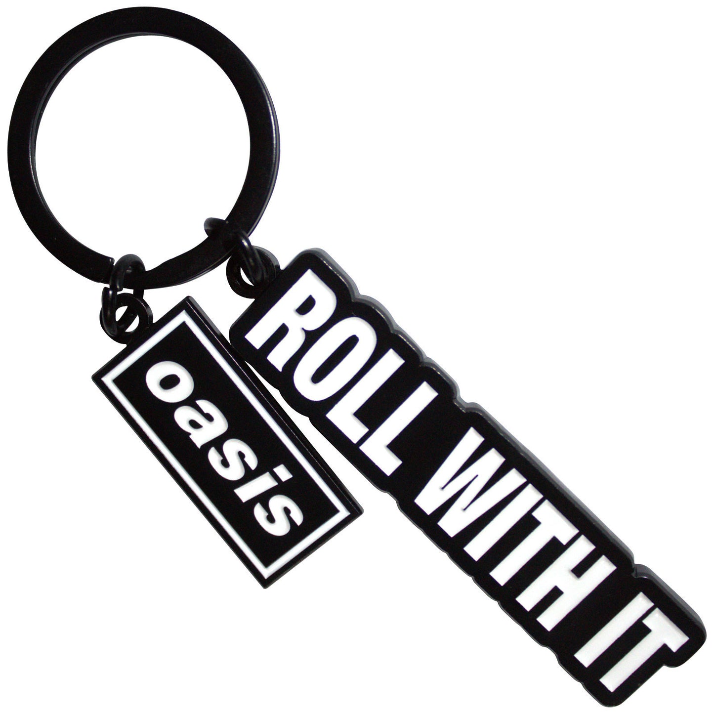 Oasis Roll With It Decca Logo Charm Metal Key Chain