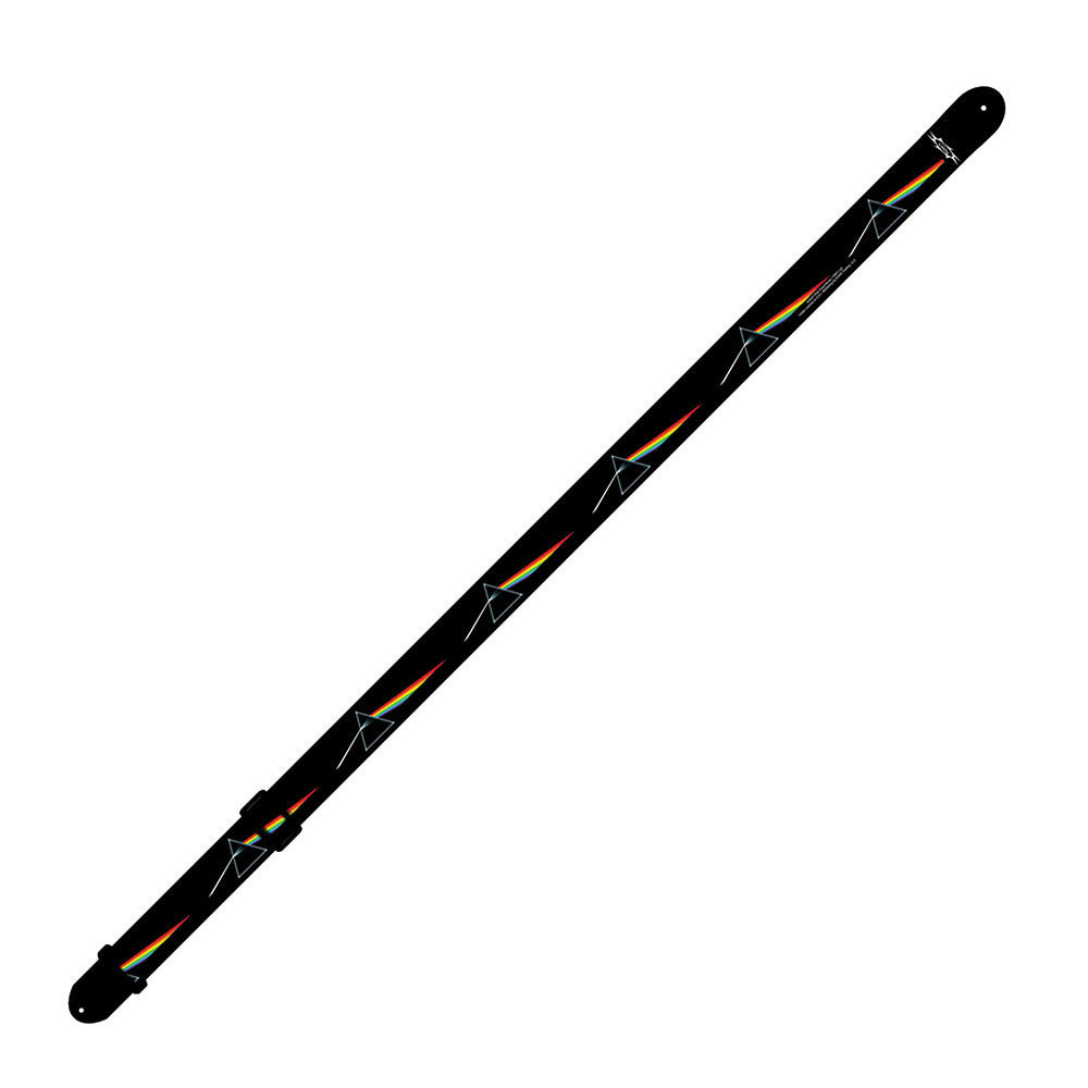 Pink Floyd Dark Side Of The Moon Black Prism Guitar Strap Front