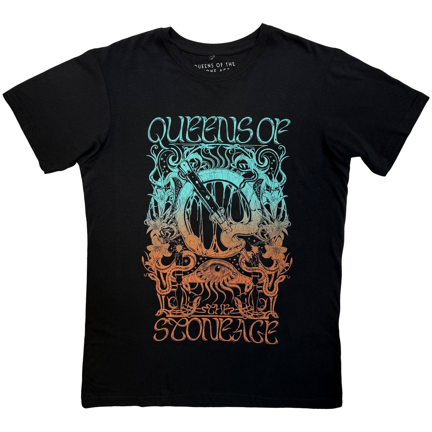 Queens Of The Stone Age Montage Vintage T-shirt Front