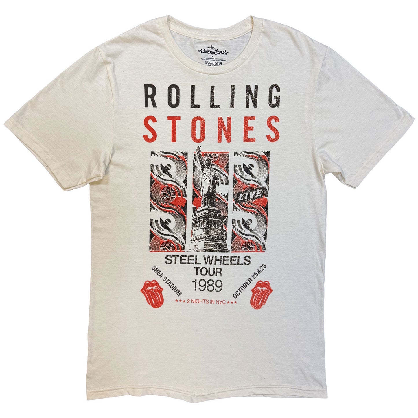 Rolling Stones Steel Wheels Tour 1989 T-shirt Front