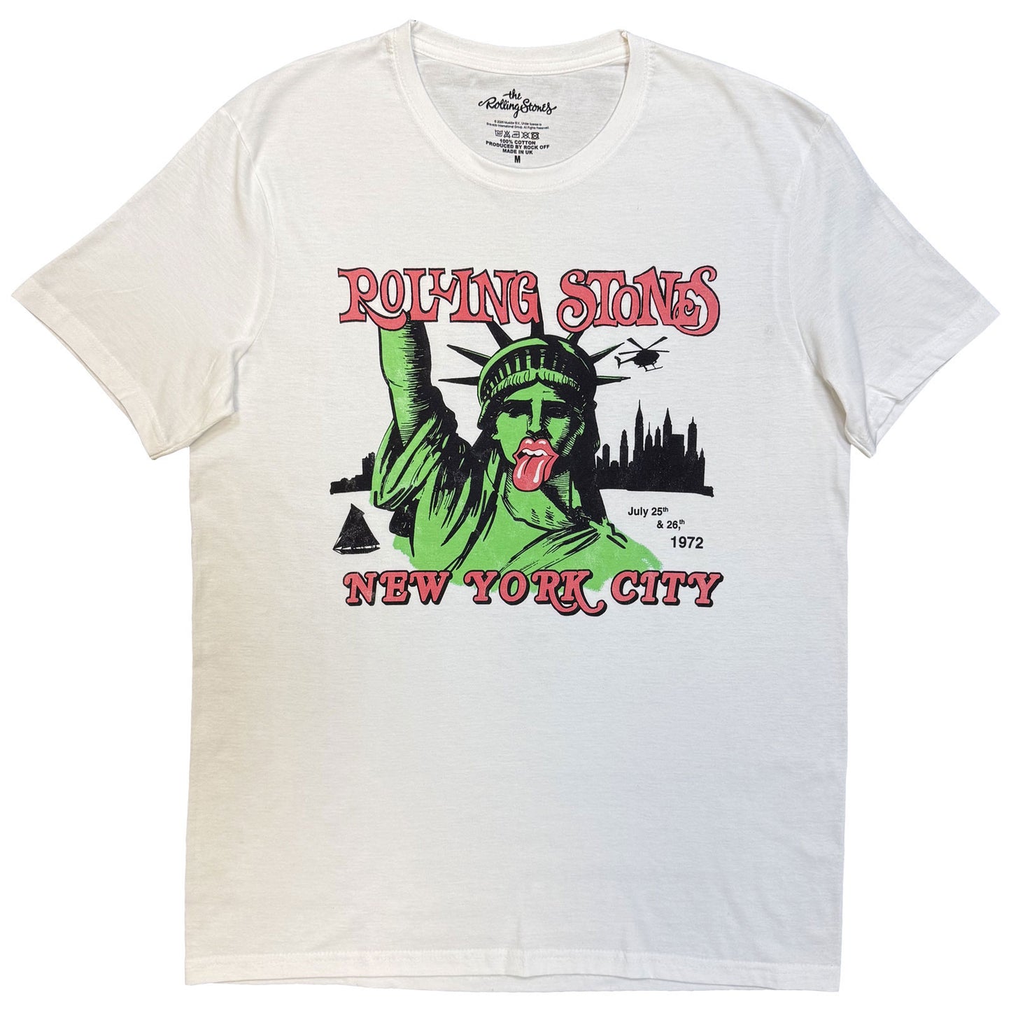 Rolling Stones New York City 1972 T-shirt Front