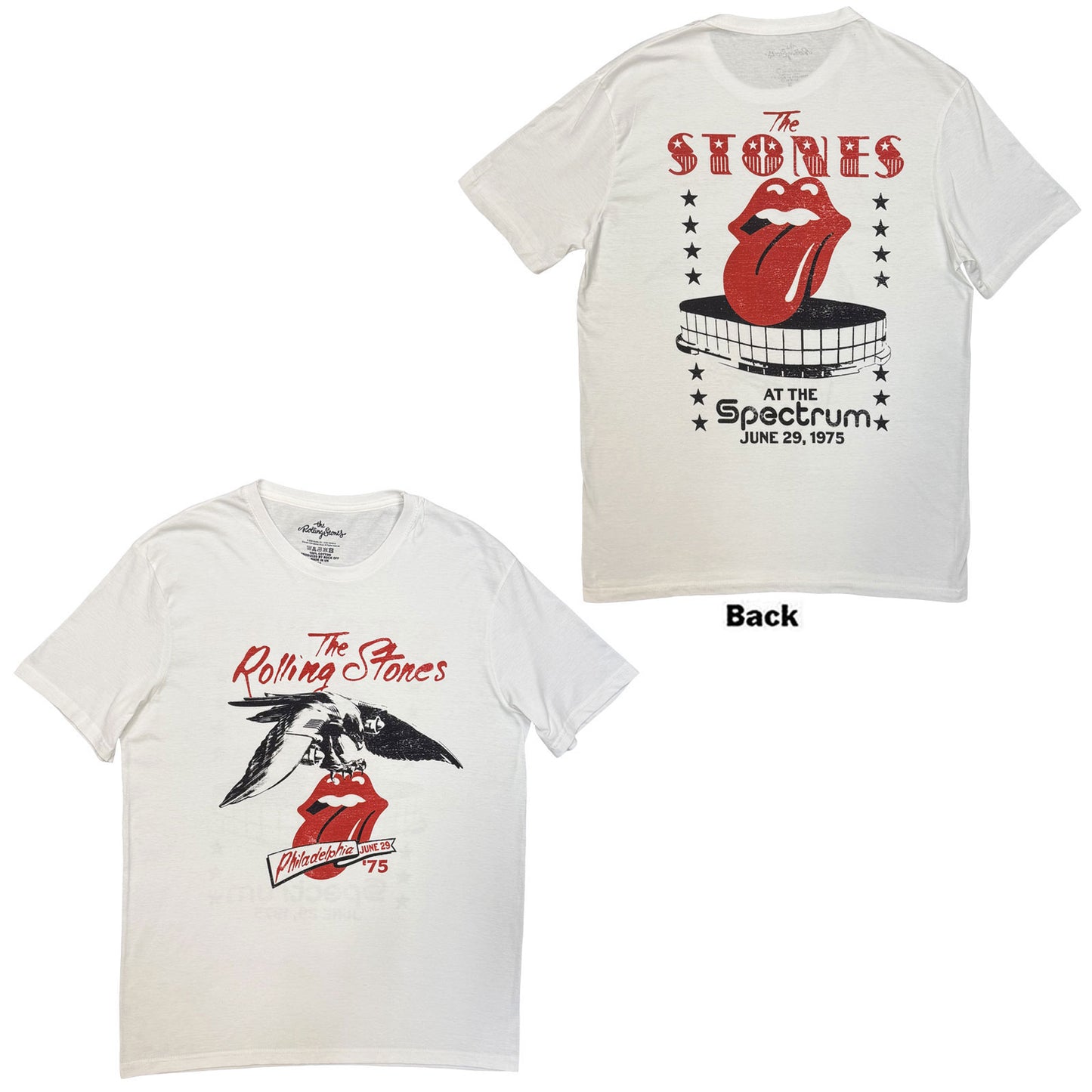 Rolling Stones Philadelphia 1975 T-shirt Front