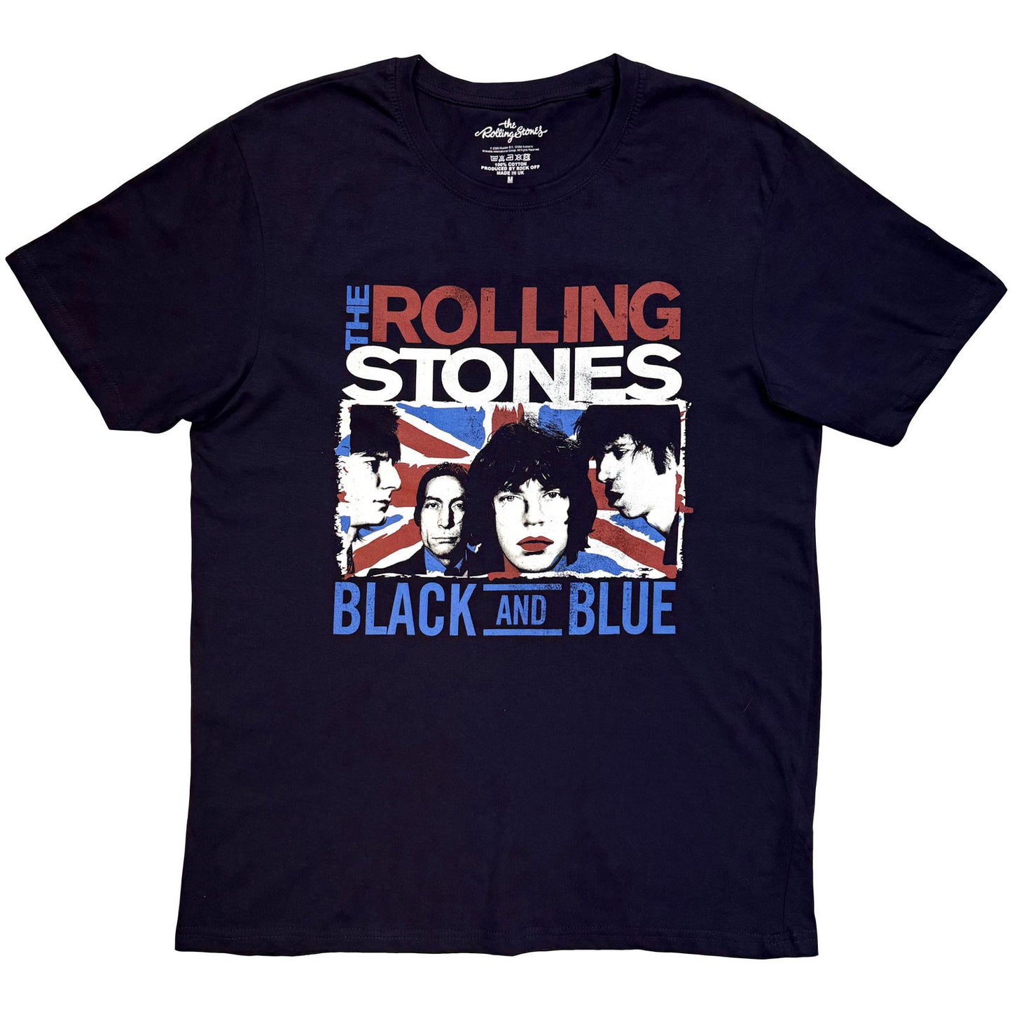Rolling Stones Black And Blue T-shirt Front