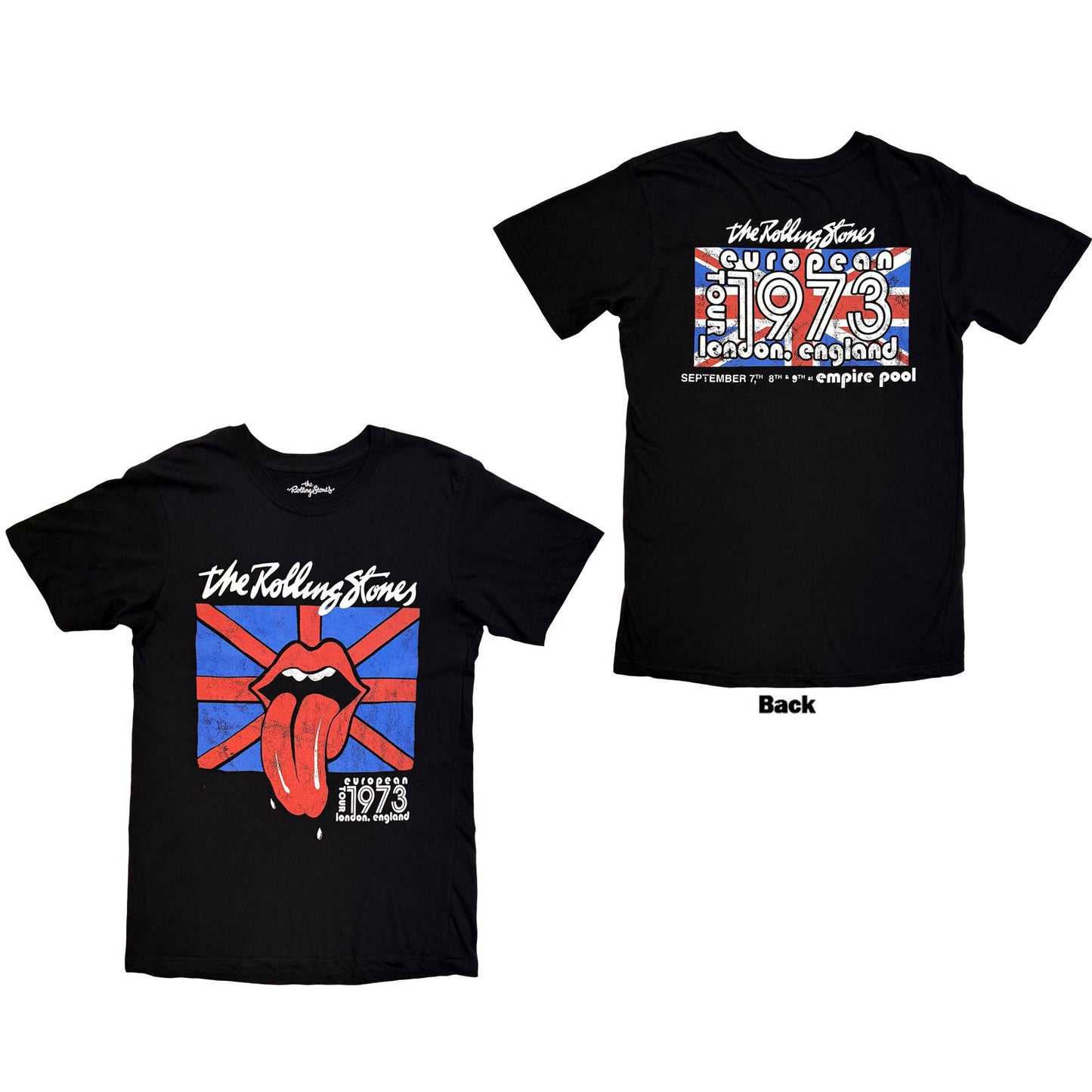 Rolling Stones London 1973 T-shirt Front