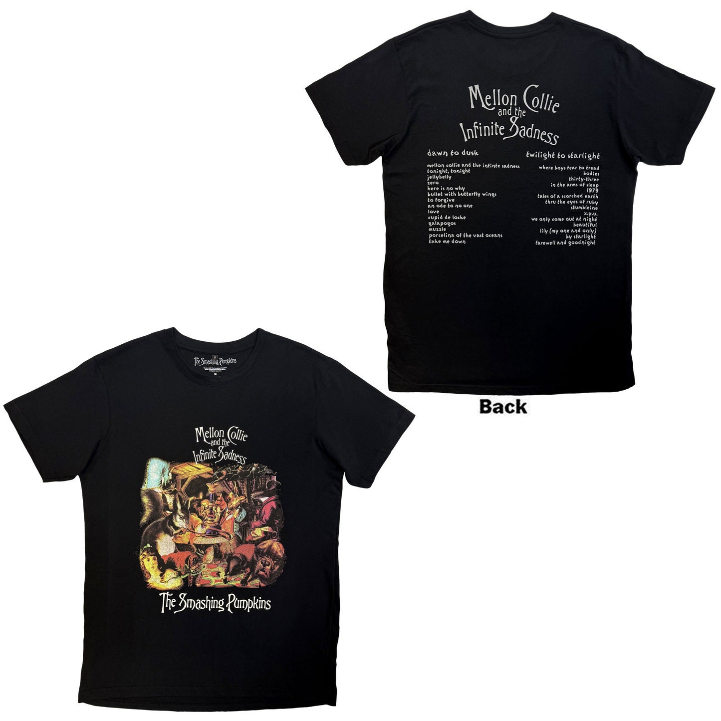 Smashing Pumpkins Mellon Collie Animals Vintage T-shirt Front