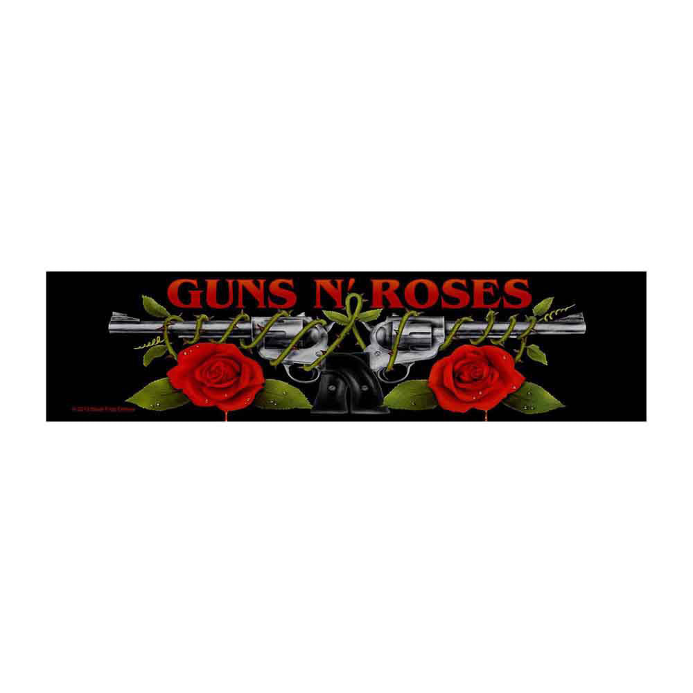 Guns N Roses Logo/roses Woven Jumbo Patch Front
