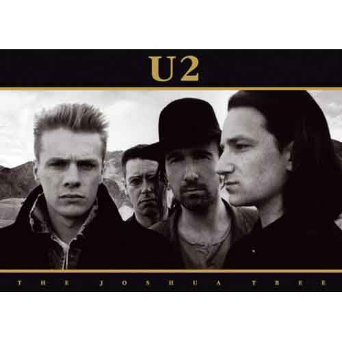 U2 Joshua Tree Post Card Front