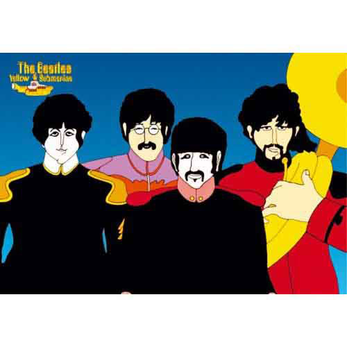 Beatles Yellow Submarine Band 2 Post Card Front
