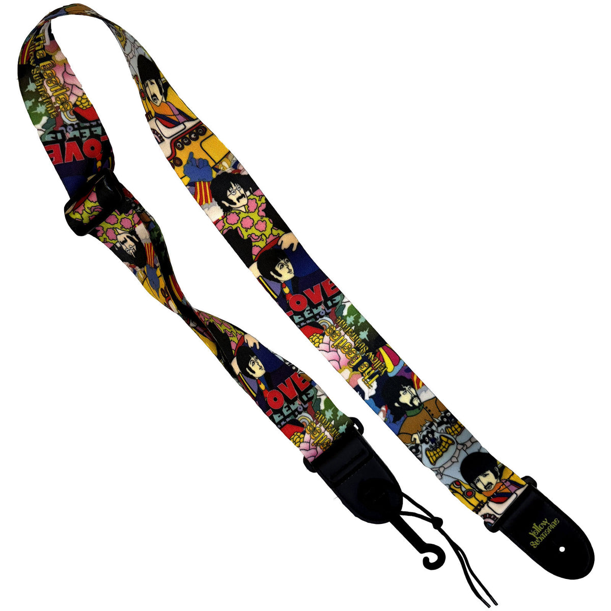Beatles Yellow Submarine Montage Guitar Strap Front