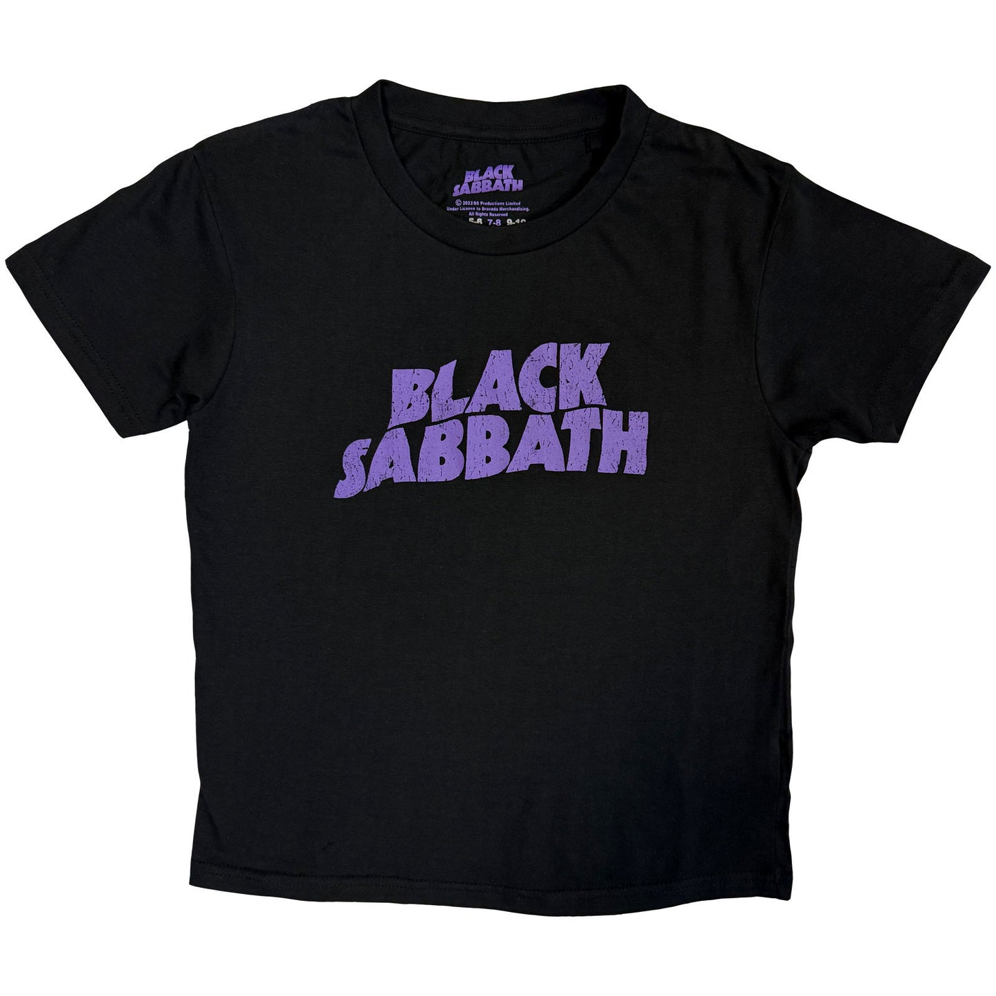 Black Sabbath Wavy Logo Childrens T-shirt Front