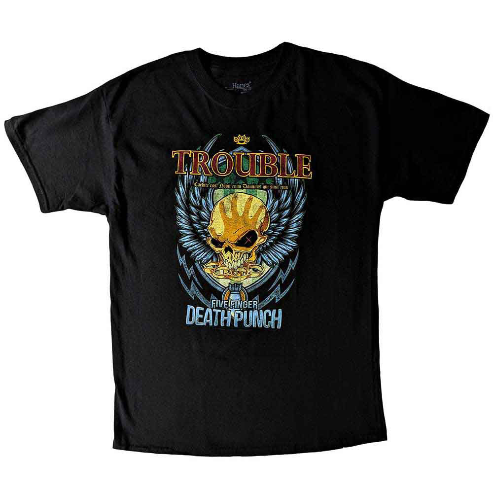 Five Finger Death Punch Trouble T-shirt Front
