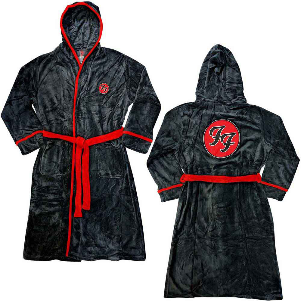 Foo Fighters Ff Logo Bath Robe Front