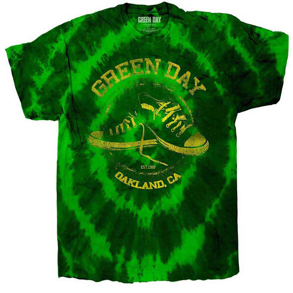 Green Day All Stars Stone Wash T-shirt Front