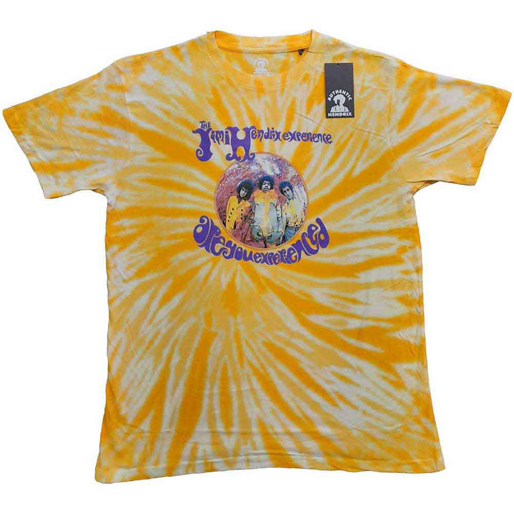 Jimi Hendrix Are You Experienced Stone Wash T-shirt Front