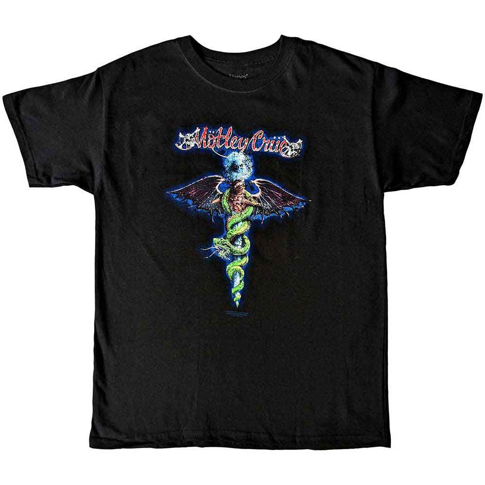 Motley Crue Blue Dragon T-shirt Front