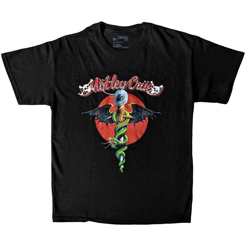 Motley Crue Feelgood Red Circle Childrens T-shirt Front