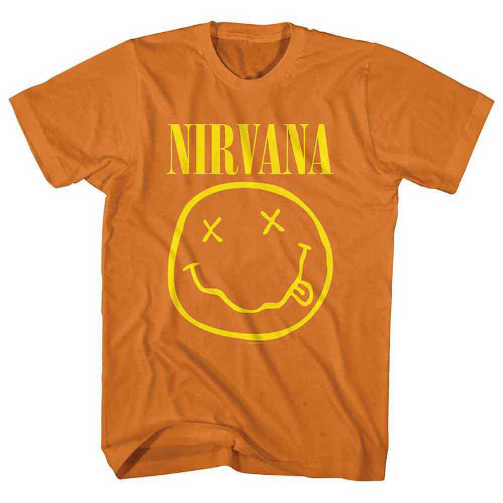 Nirvana Yellow Happy Face T-shirt Front
