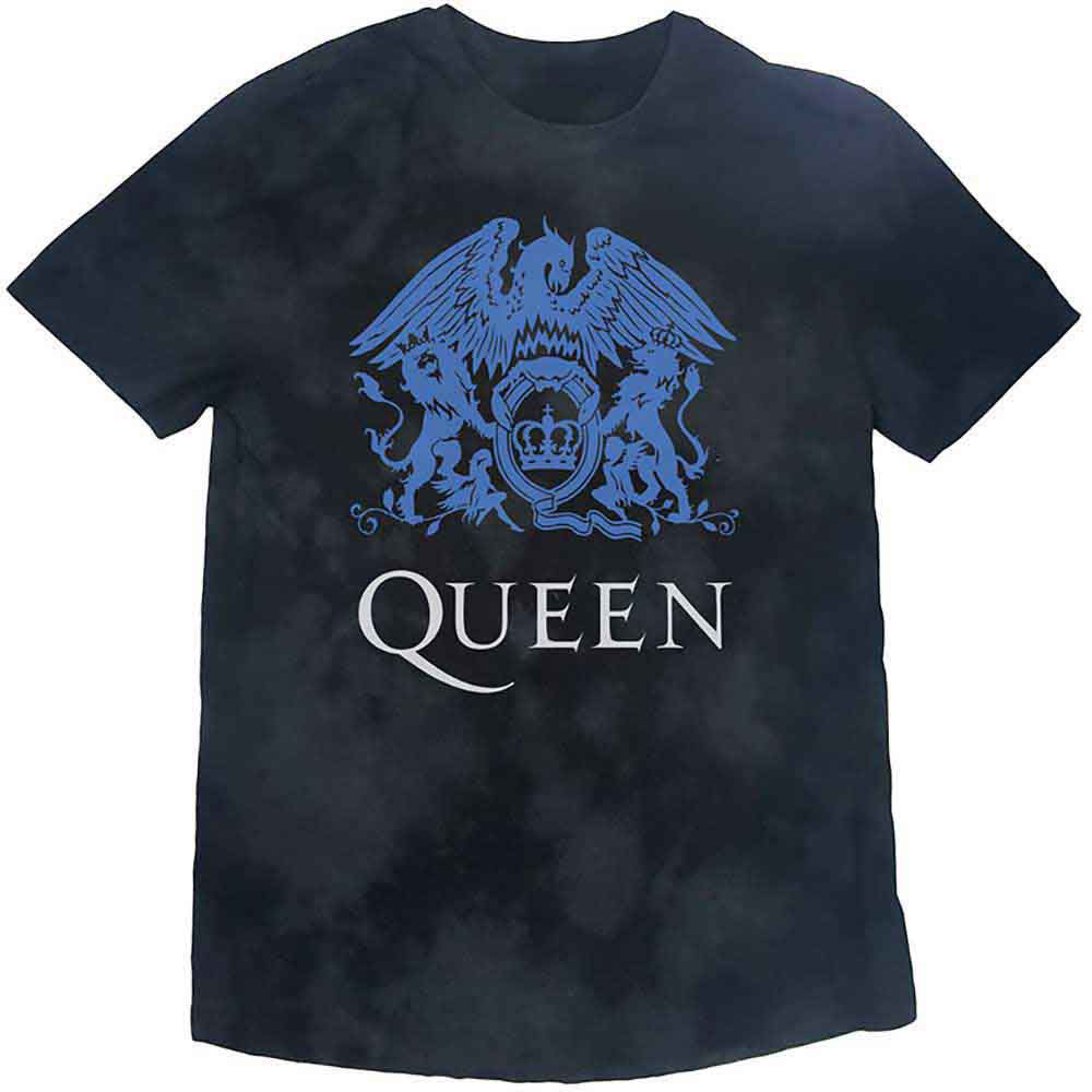Queen Blue Crest Stone Wash T-shirt Front