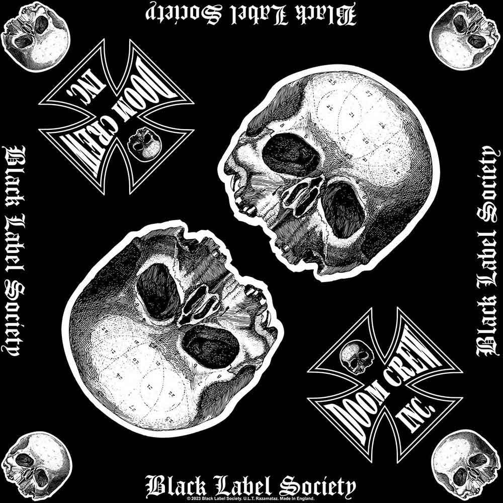 Black Label Society Doom Crew Bandana Front