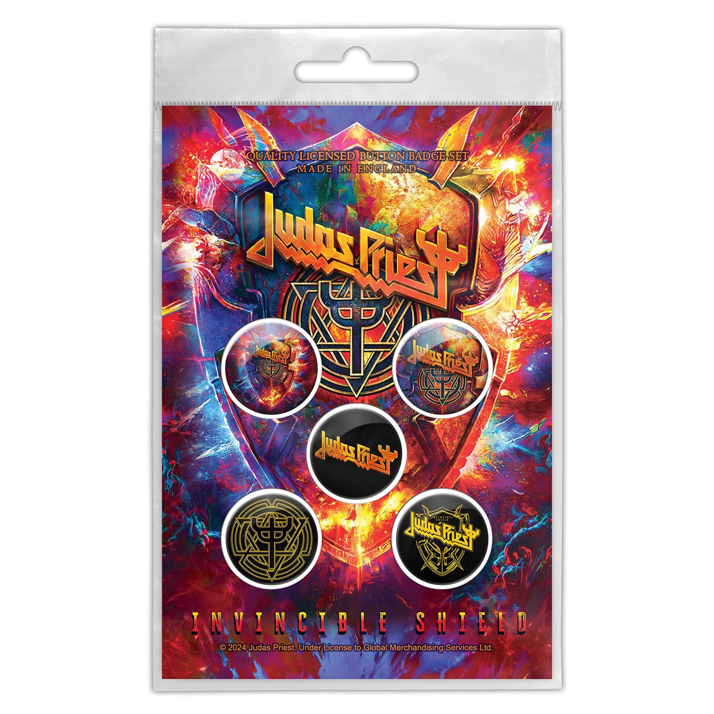 Judas Priest Invincible Shield Collector Items Front