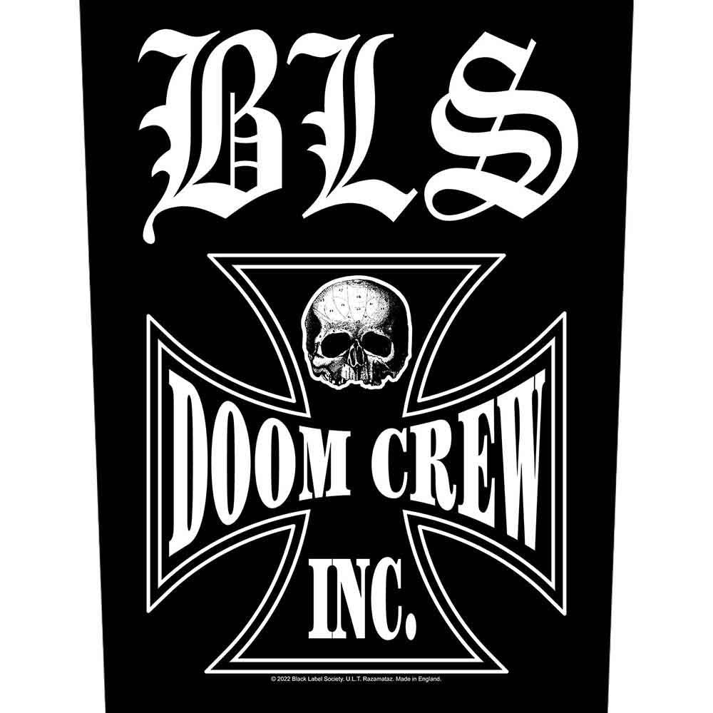 Black Label Society Doom Crew Back Patch Front