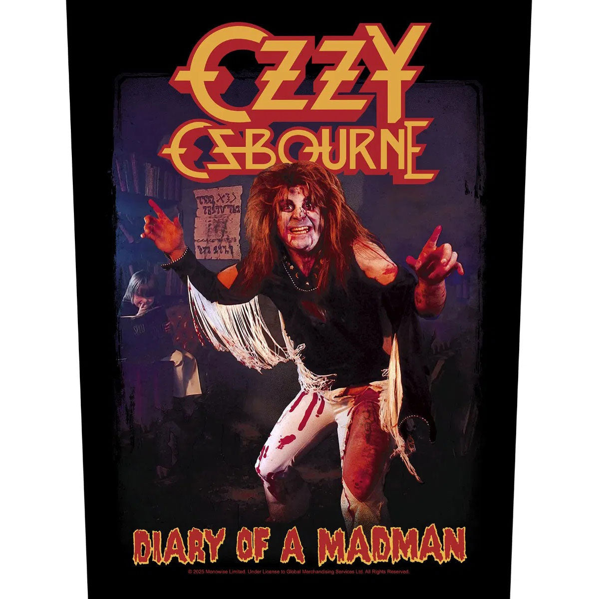 Ozzy Osbourne Diary Of A Madman Back Patch Front