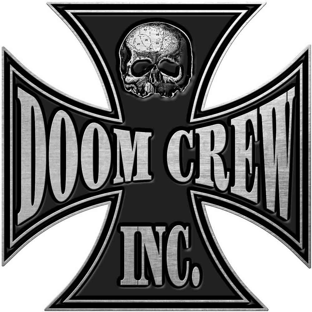 Black Label Society Doom Crew Pewter Pin Badge Front
