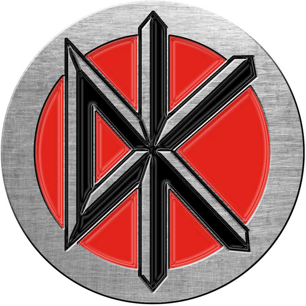 Dead Kennedys Dk Logo Pewter Pin Badge Front