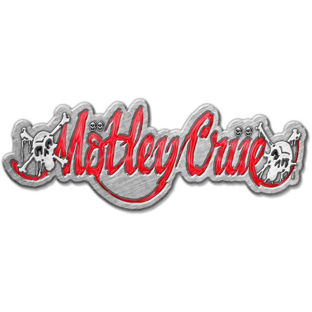 Motley Crue Dr Feelgood Logo Pewter Pin Badge Front