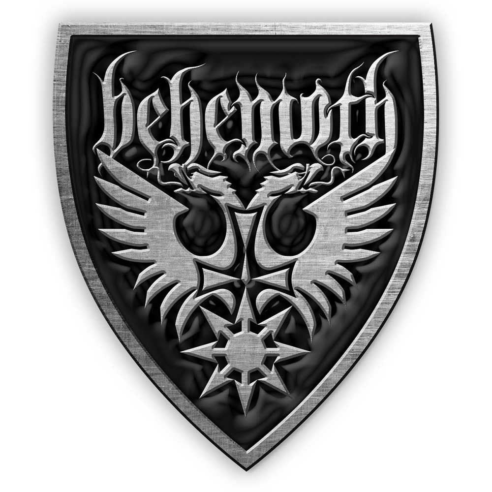 Behemoth Eagle Pewter Pin Badge Front