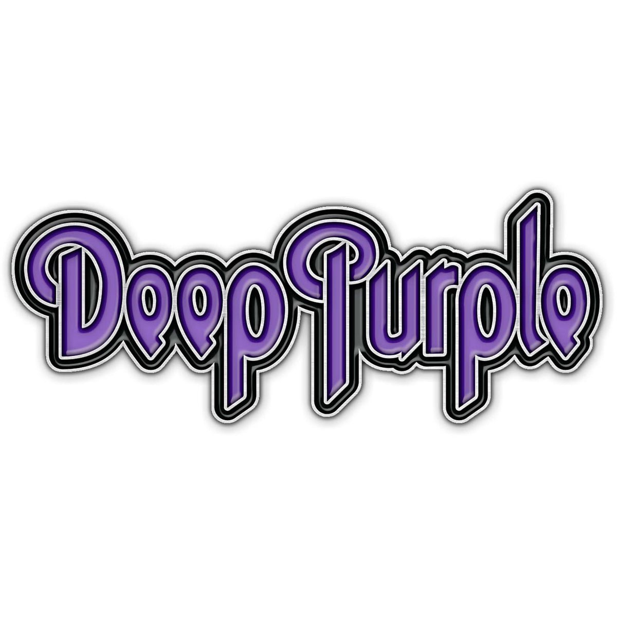 Deep Purple Logo Pewter Pin Badge Front