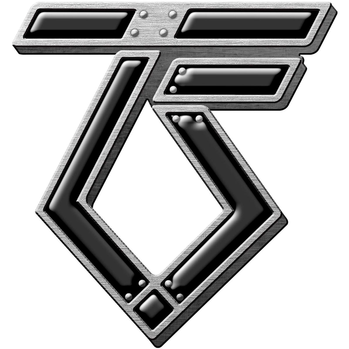 Twisted Sister Ts Logo Pewter Pin Badge Front