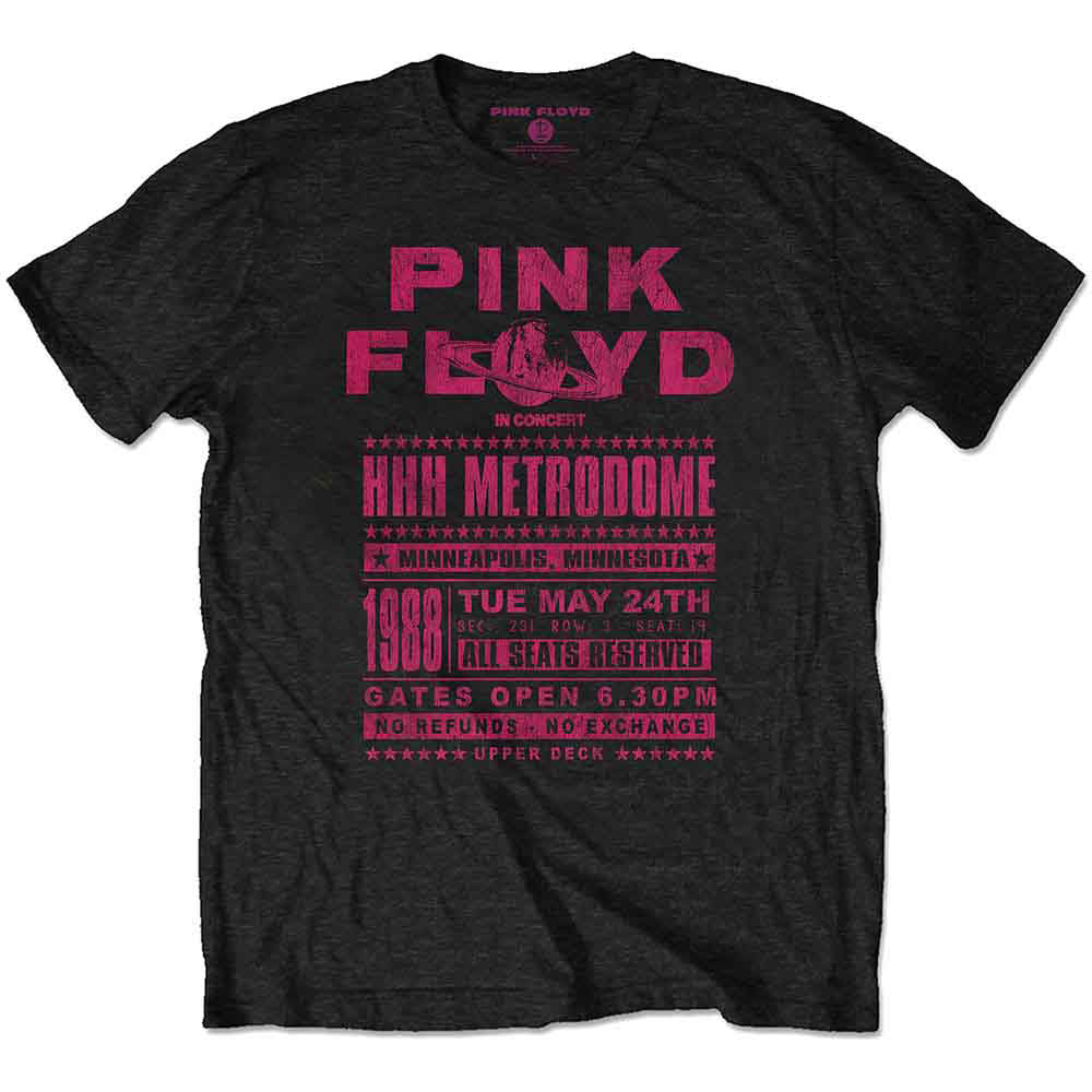 Pink Floyd Metrodome '88 T-shirt Front