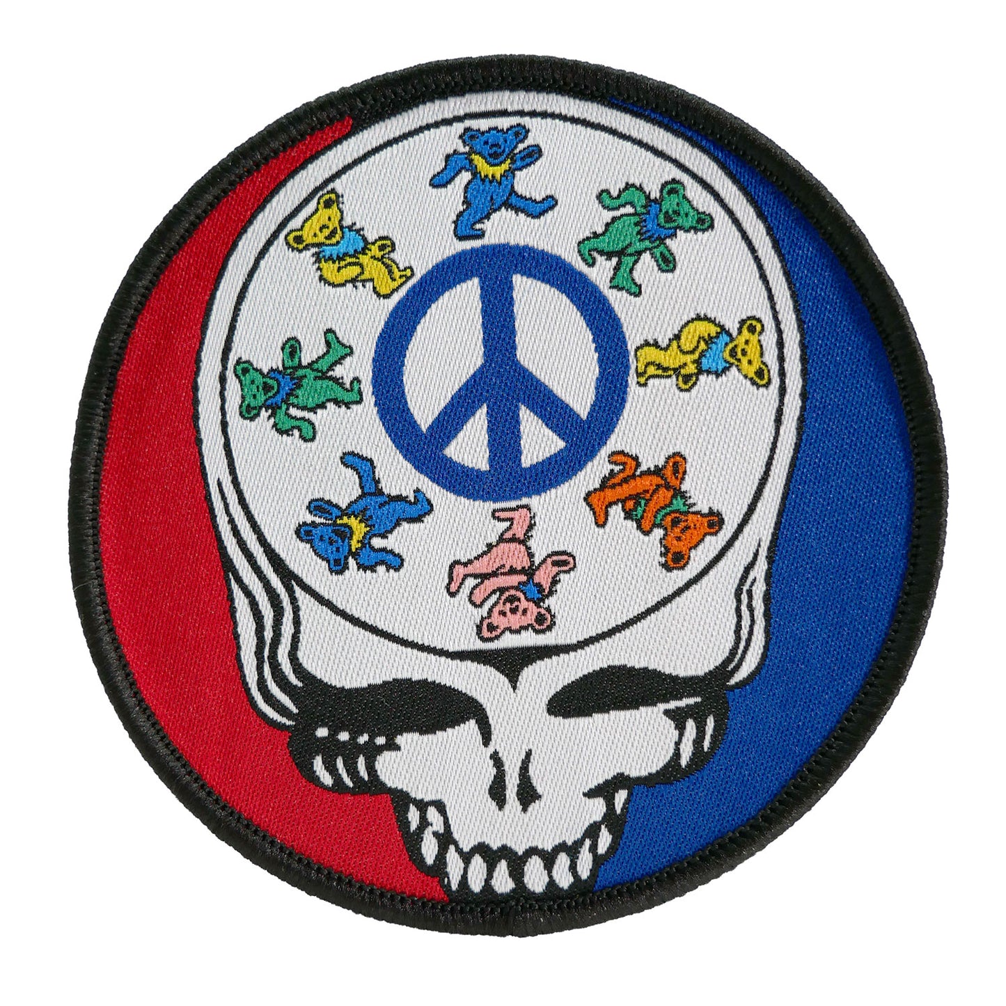 Grateful Dead SYF Peace Bears Embroidered Patch Front