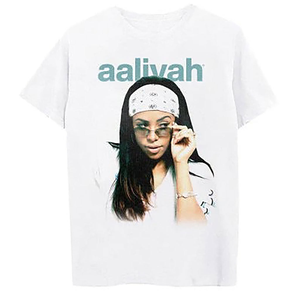 Aaliyah Glasses & Bandana Tee T-shirt Front